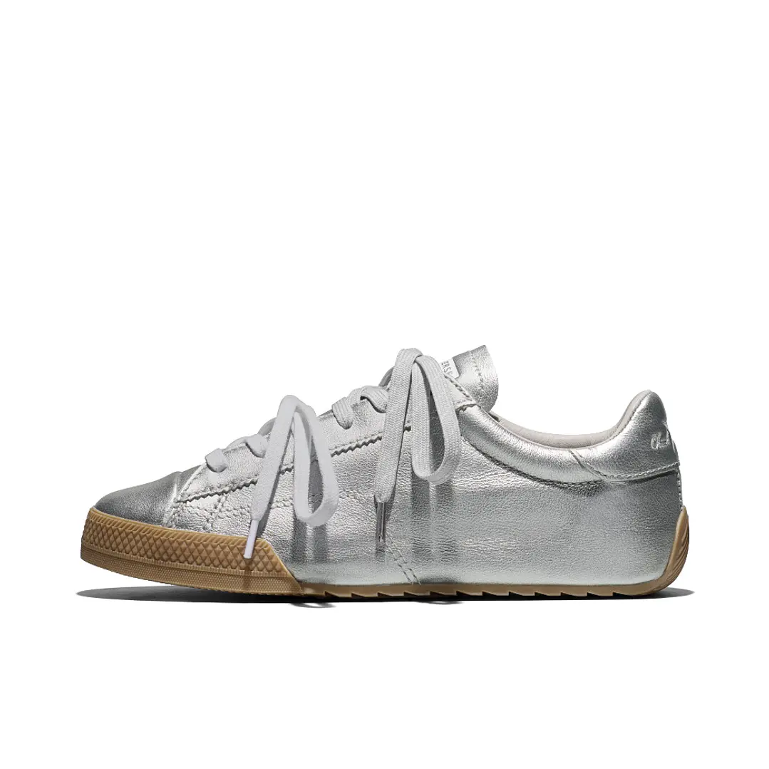 Tenis Converse Chuck Taylor Lo Mujer-Plateado 3