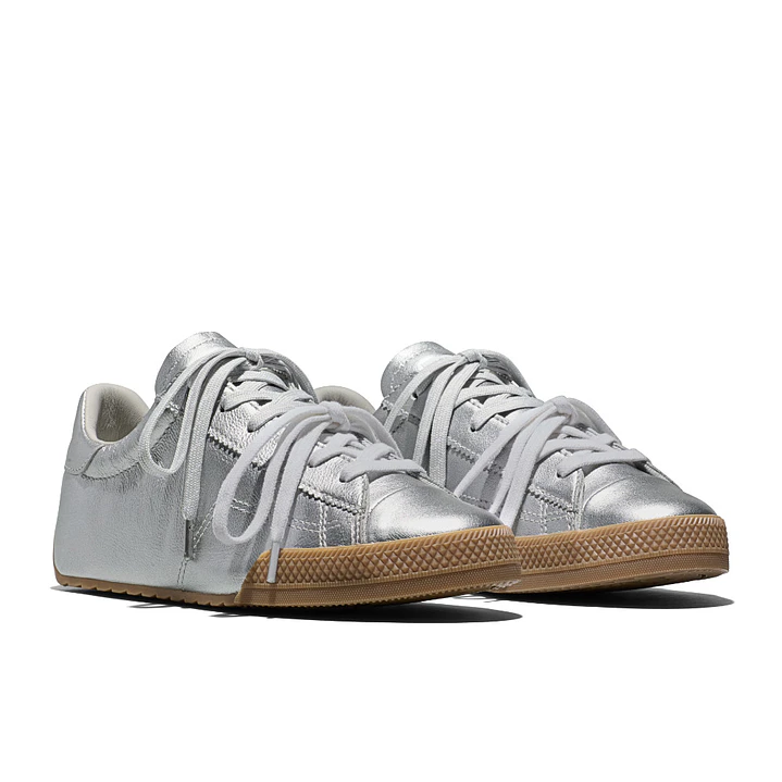 Tenis Converse Chuck Taylor Lo Mujer-Plateado 4