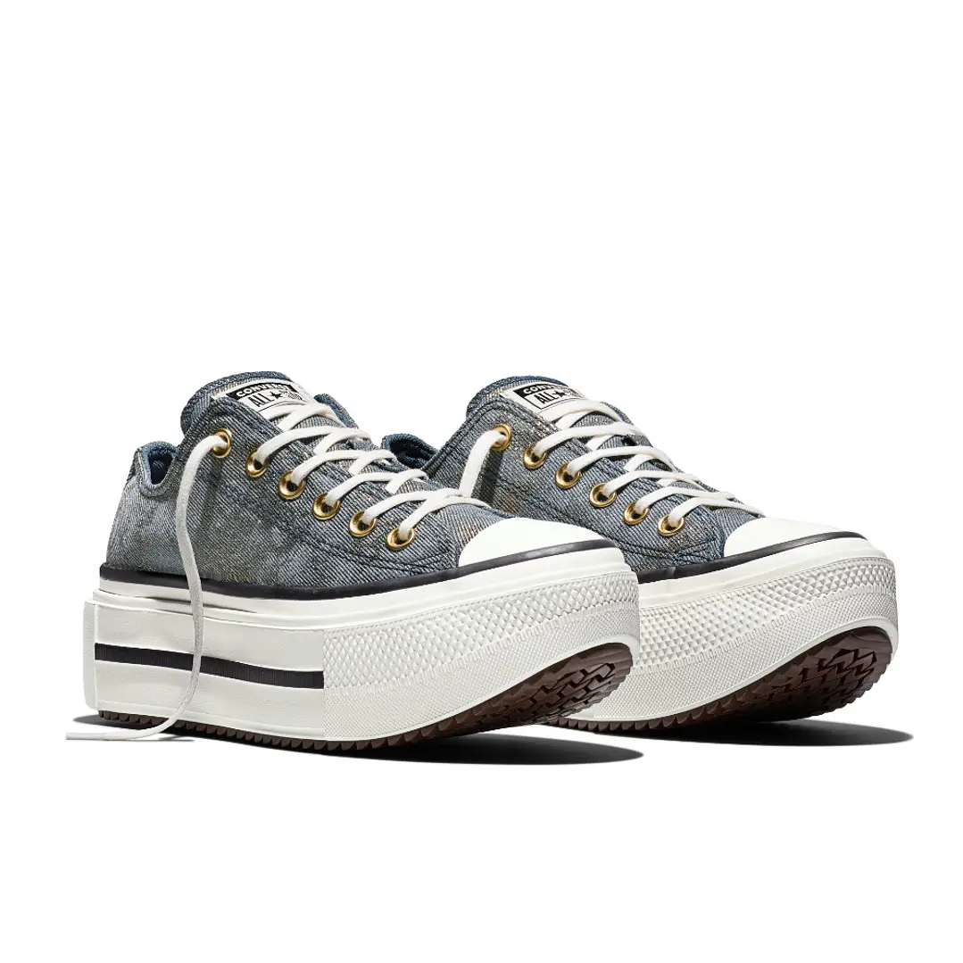 Tenis Converse Chuck Taylor All Star Lift Dou Mujer-Azul 4
