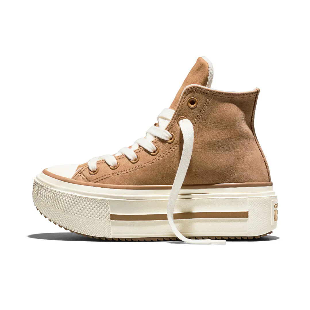 Tenis Botas Converse Chuck Taylor Lift Dou Mujer-Café 3