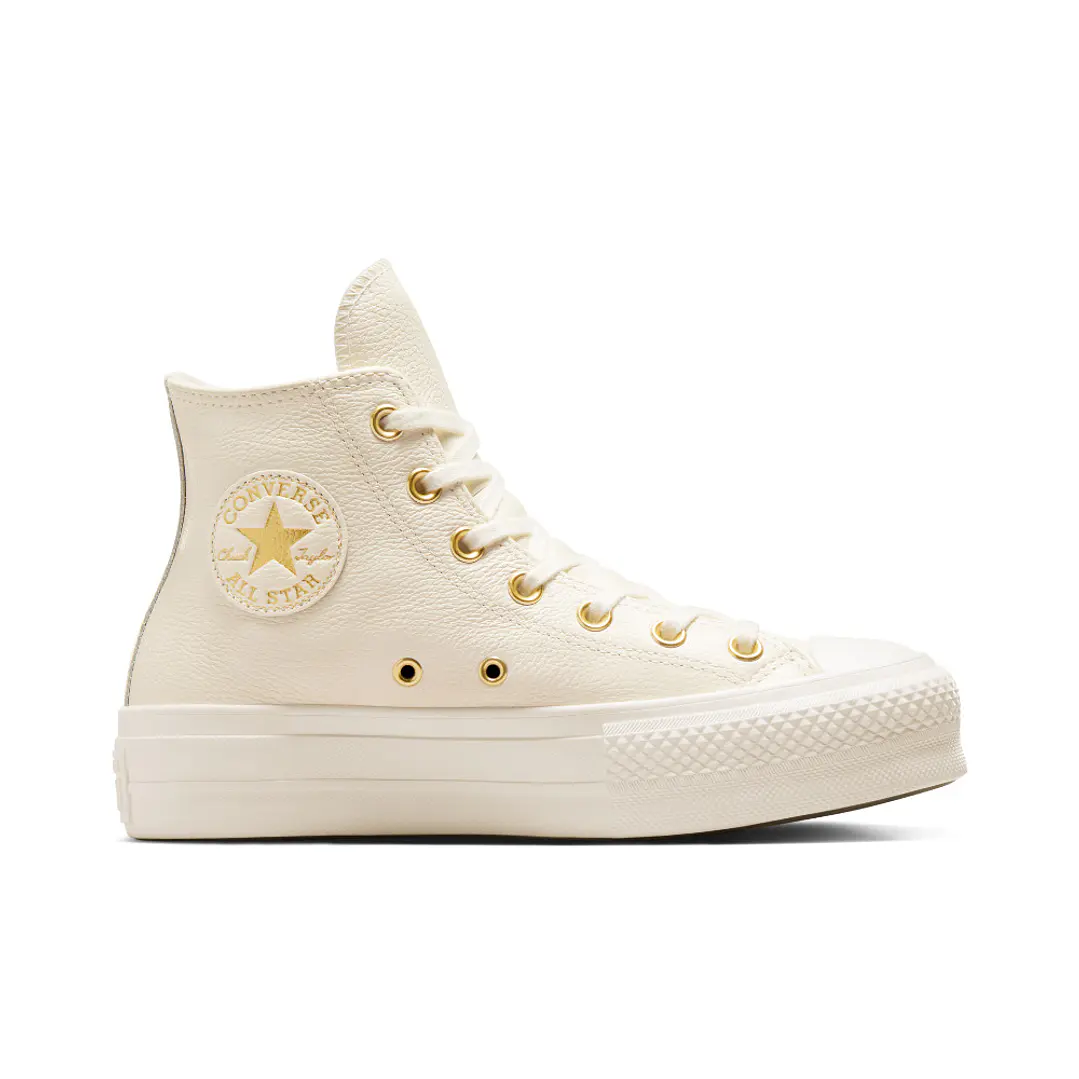 Tenis Botas Converse Chuck Taylor All Star Lift Mujer-Beige 1