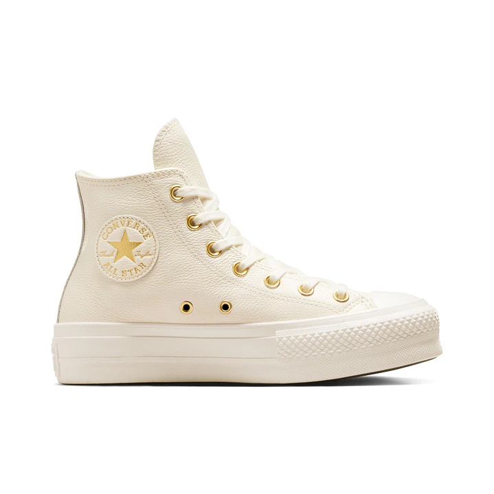 Tenis Botas Converse Chuck Taylor All Star Lift Mujer-Beige 1
