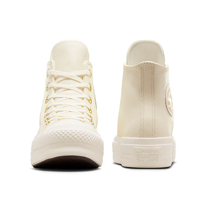 Tenis Botas Converse Chuck Taylor All Star Lift Mujer-Beige 5