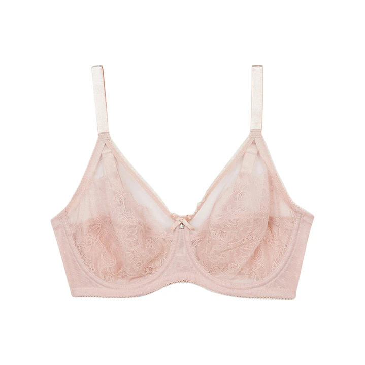 Brasier Wacoal Retro Chic-Rosa Crema 4