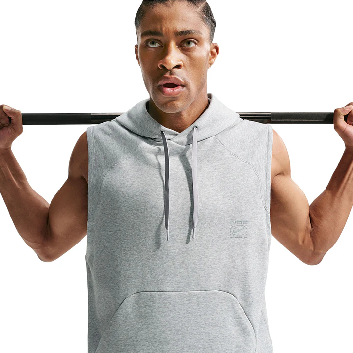 Hoodie Sin Mangas Nike Nac Hombre-Gris 1