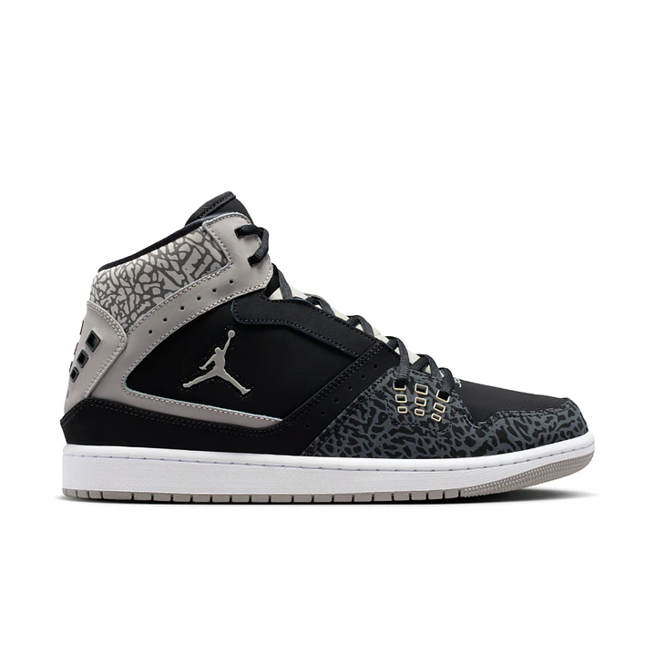 Tenis Nike Air Jordan 1 Flight Hombre-Negro/Gris 1