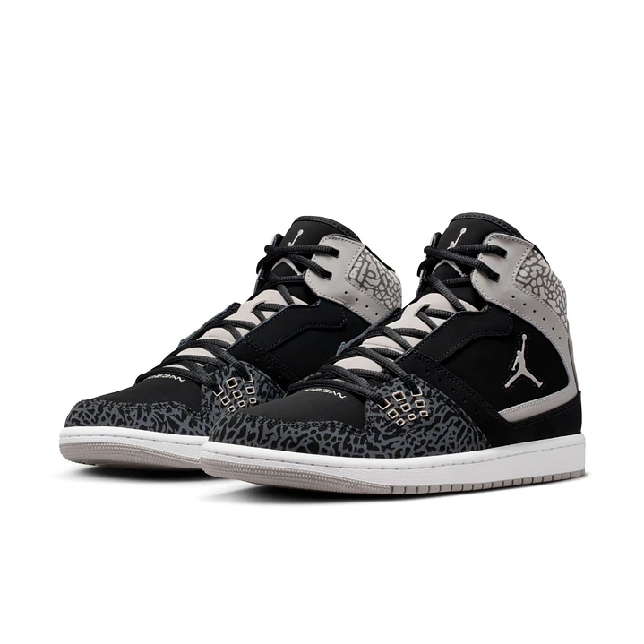 Tenis Nike Air Jordan 1 Flight Hombre-Negro/Gris 4