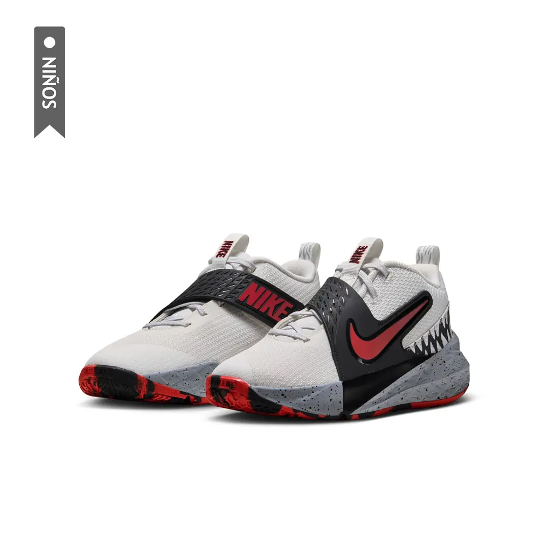 Tenis Nike Team Hustle D 12 Se Niño-Blanco 4