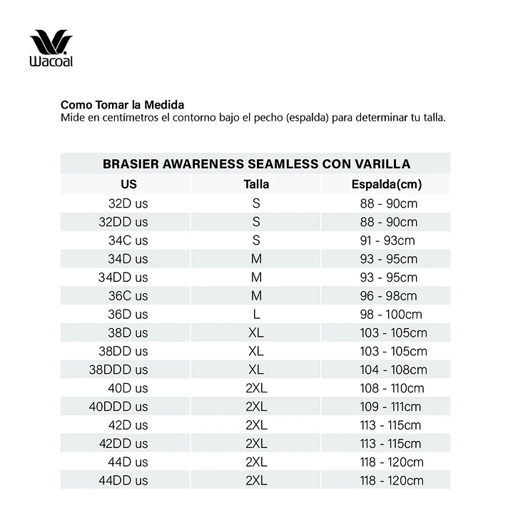 Brasier Wacoal Awareness-Negro 6