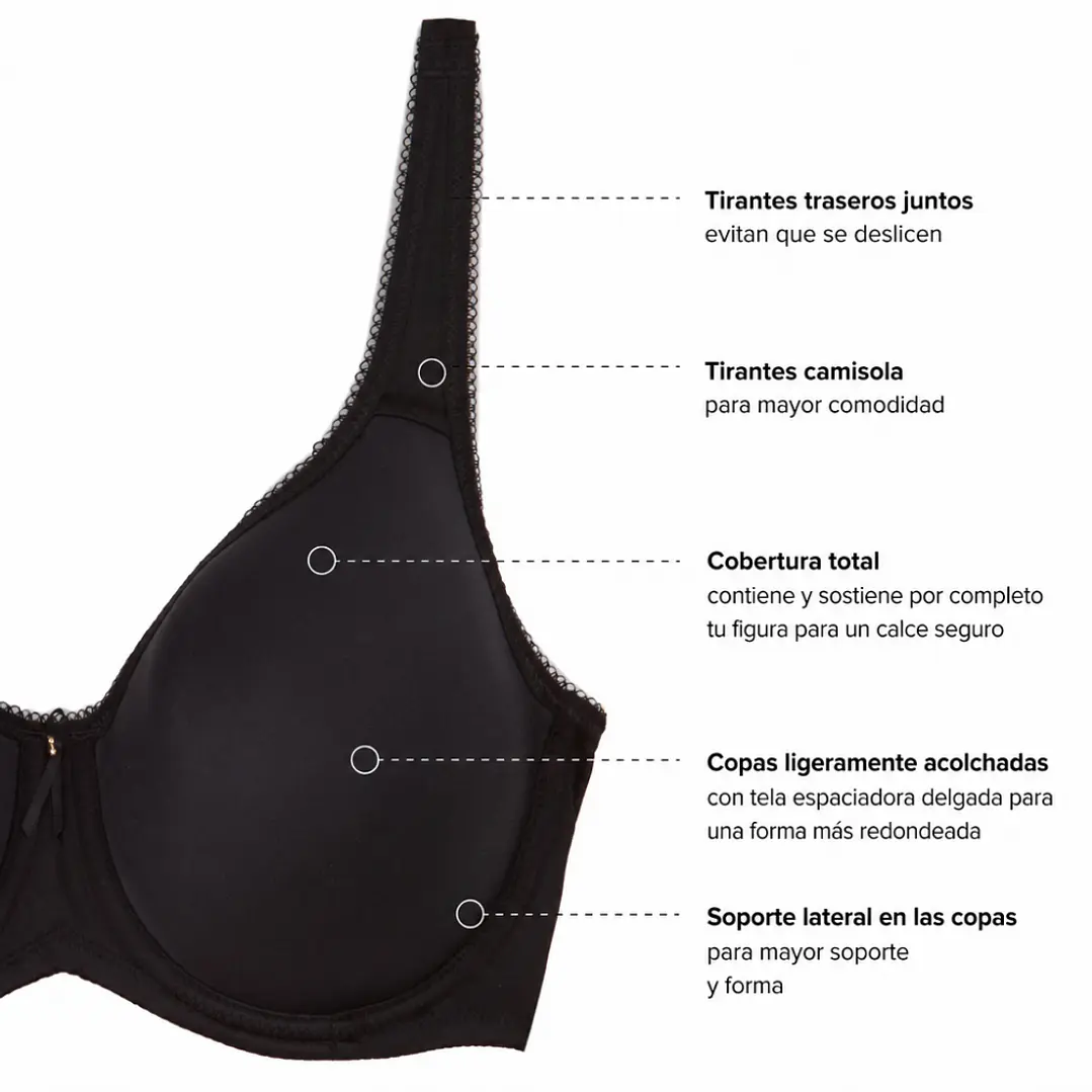 Brasier Wacoal Spacer Basic Beauty-Negro 5