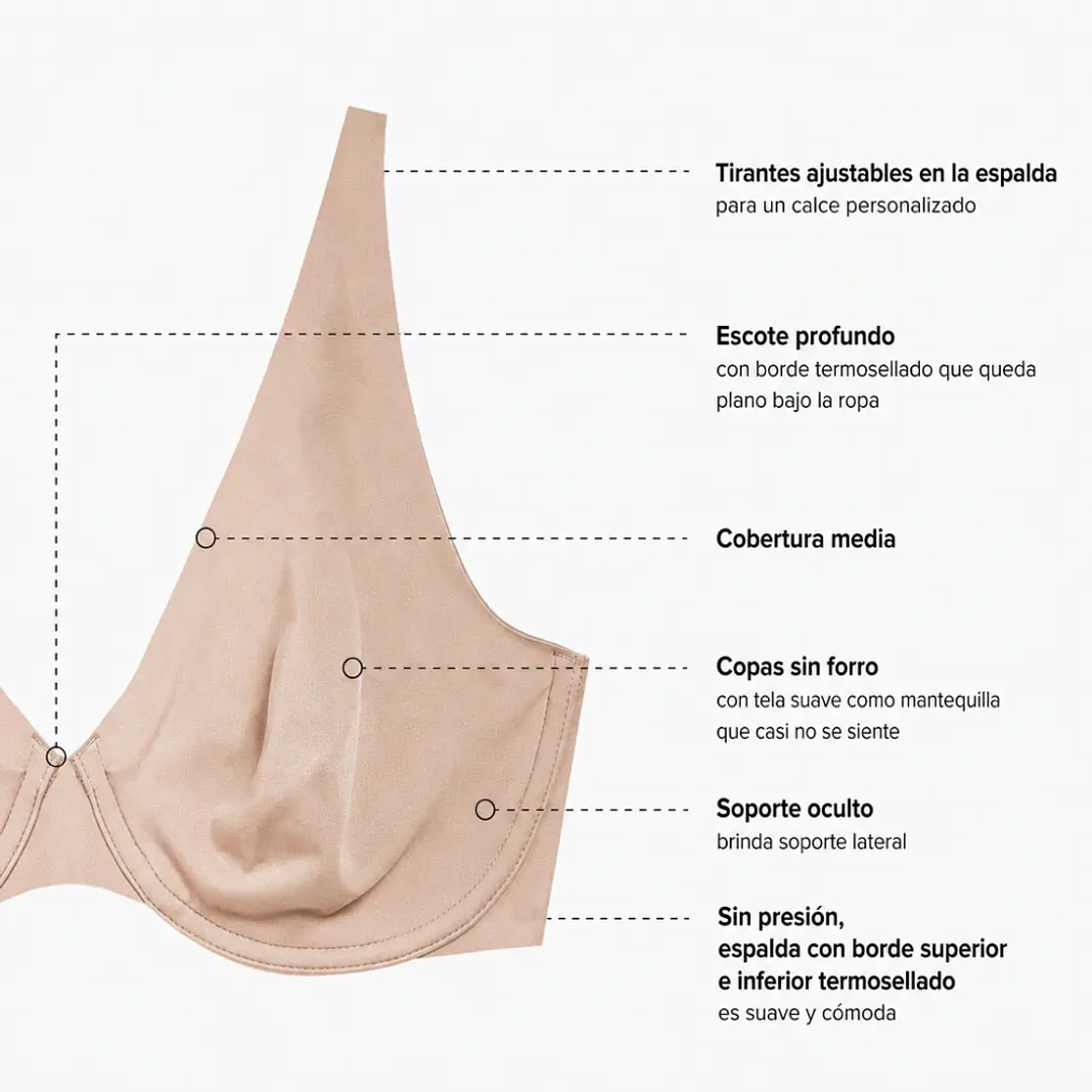 Brasier Wacoal Better Than Braless-Cafe Claro 5