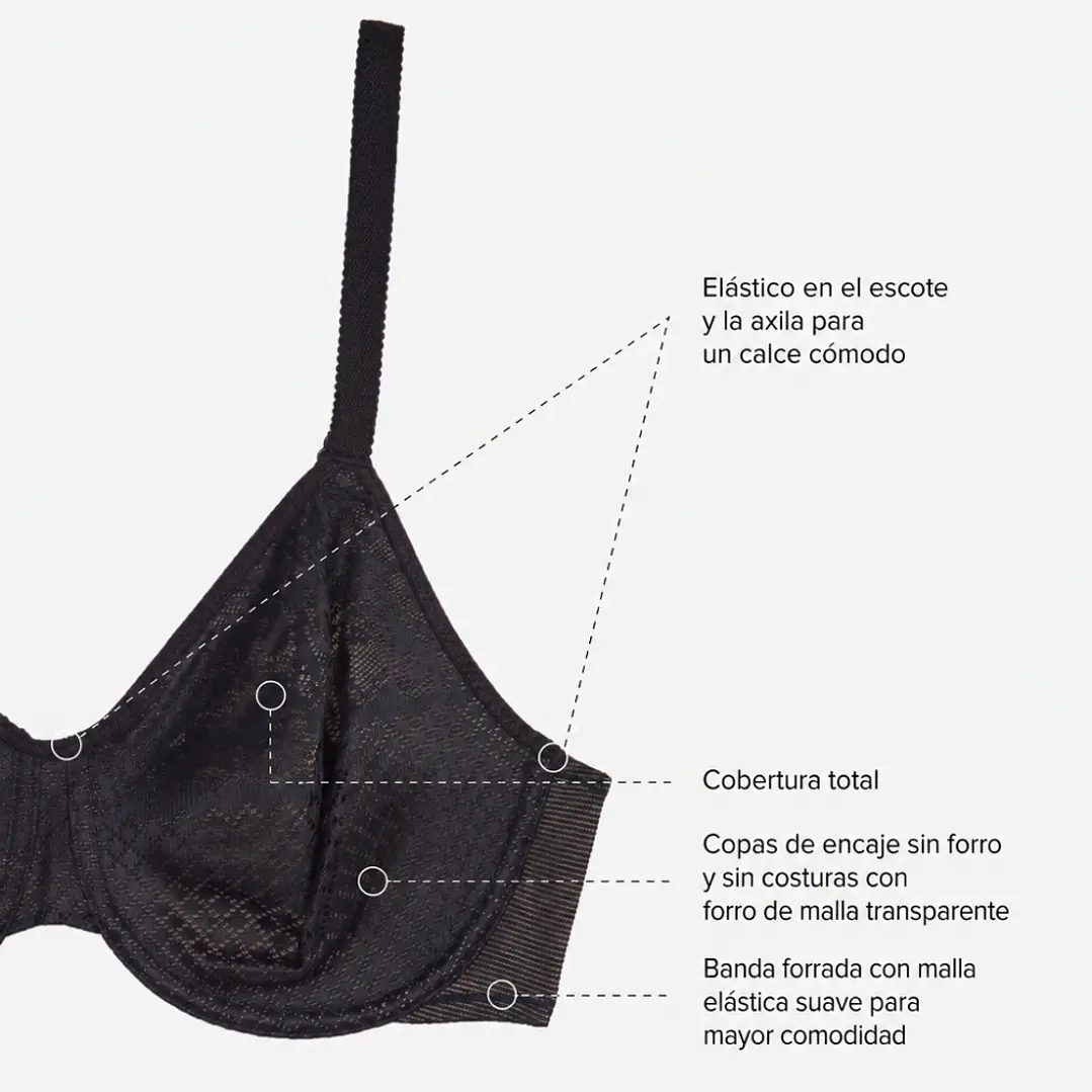 Brasier Wacoal Minimizador Visual Effects-Negro 5