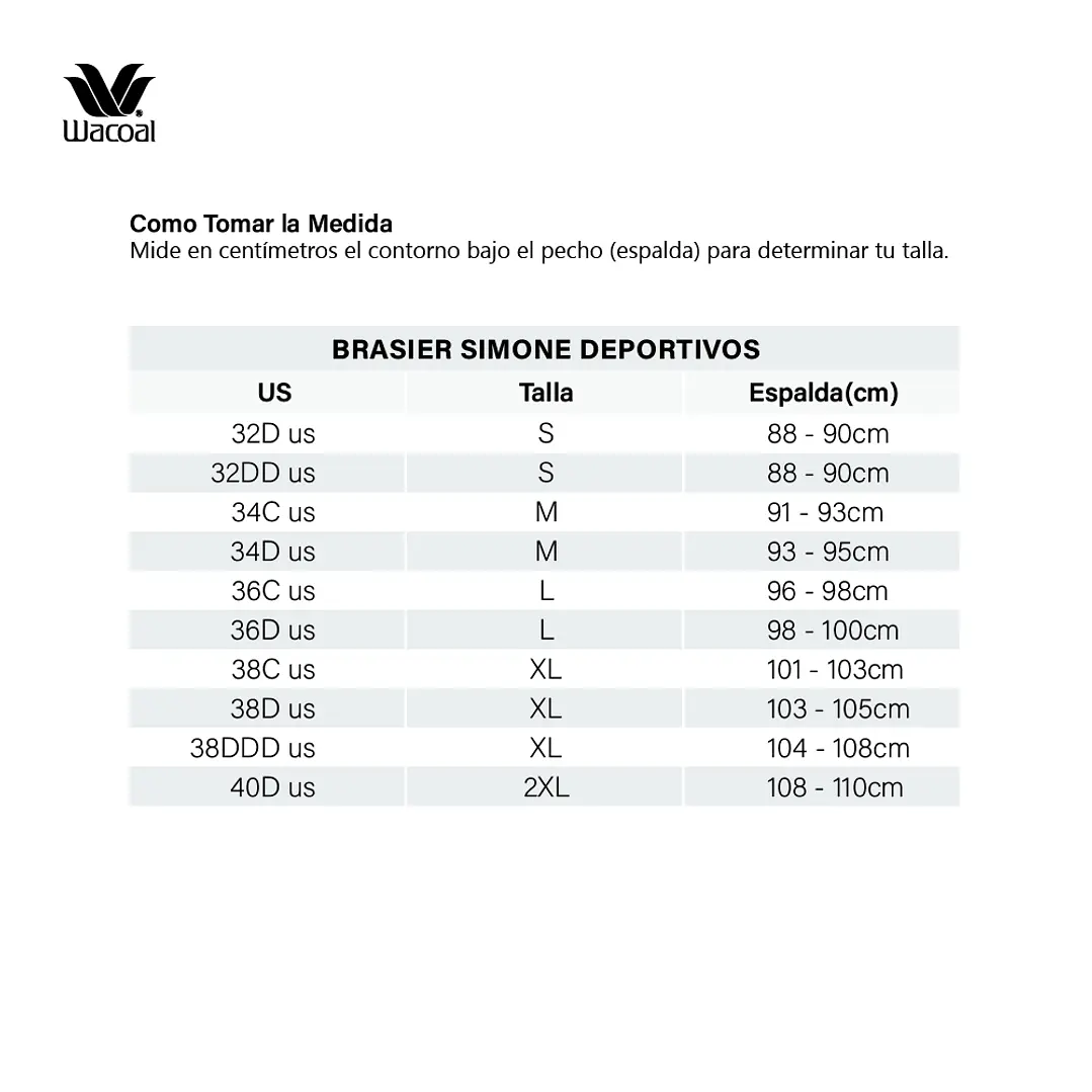 Brasier Wacoal Simone Sport-Negro 5