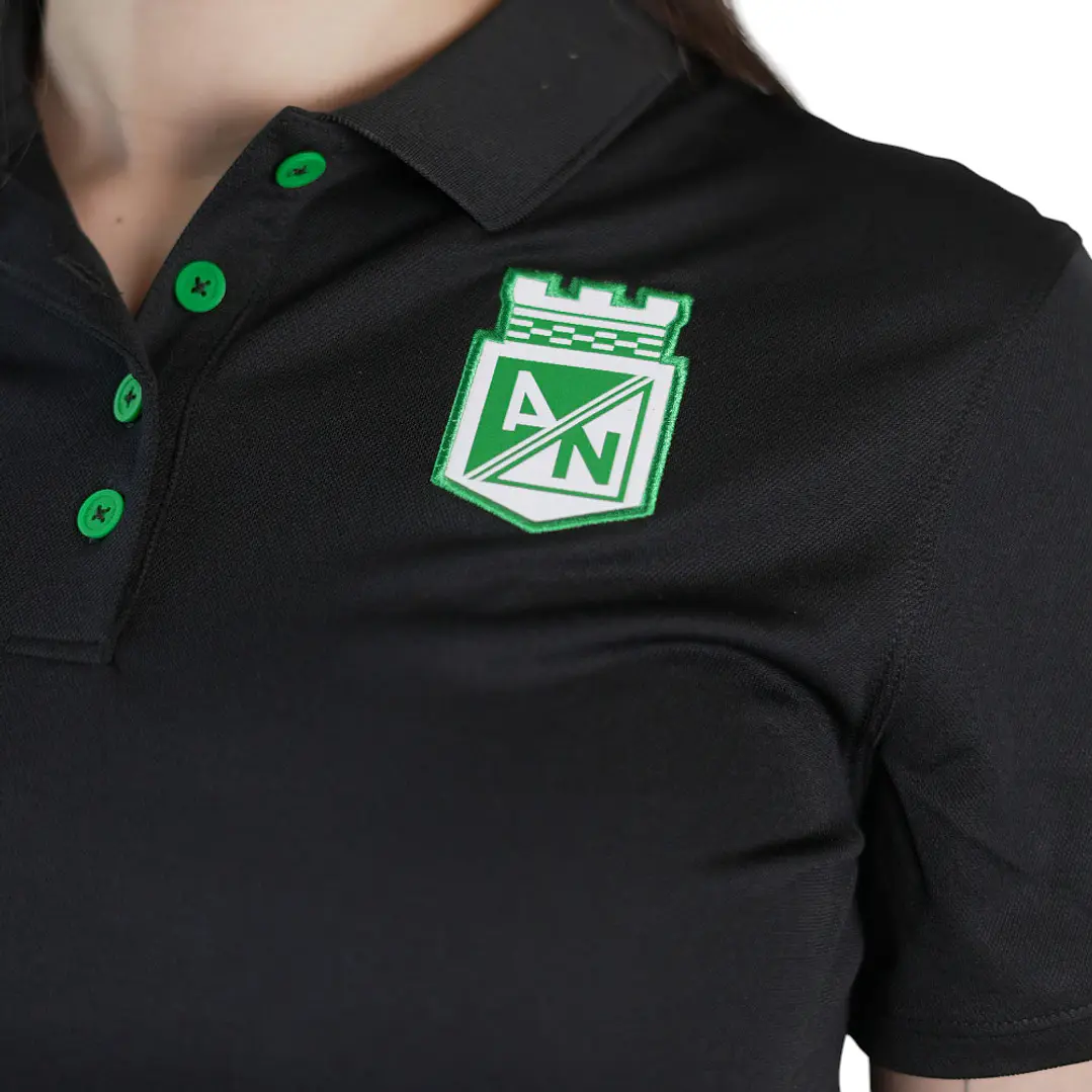 Camiseta Polo Nike Atletico Nacional 26 Mujer-Negro 3