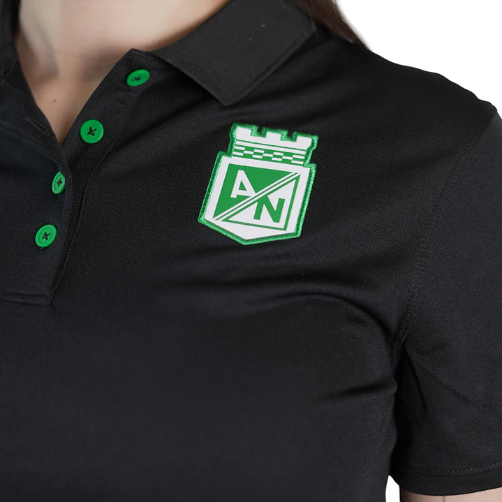 Camiseta Polo Nike Atletico Nacional 26 Mujer-Negro 3