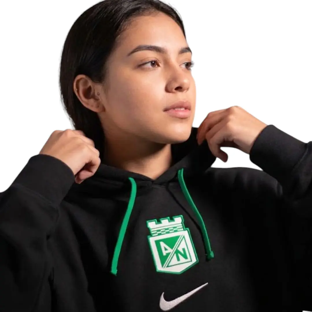 Hoodie Nike Atlético Nacional 2026 Mujer-Negro 4