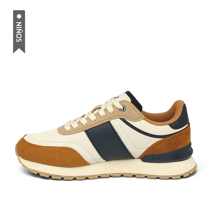 Tenis Beverly Hills Polo Club Furla Niño-Beige 3