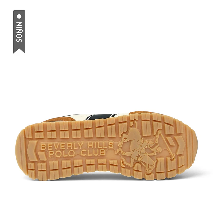 Tenis Beverly Hills Polo Club Furla Niño-Beige 6