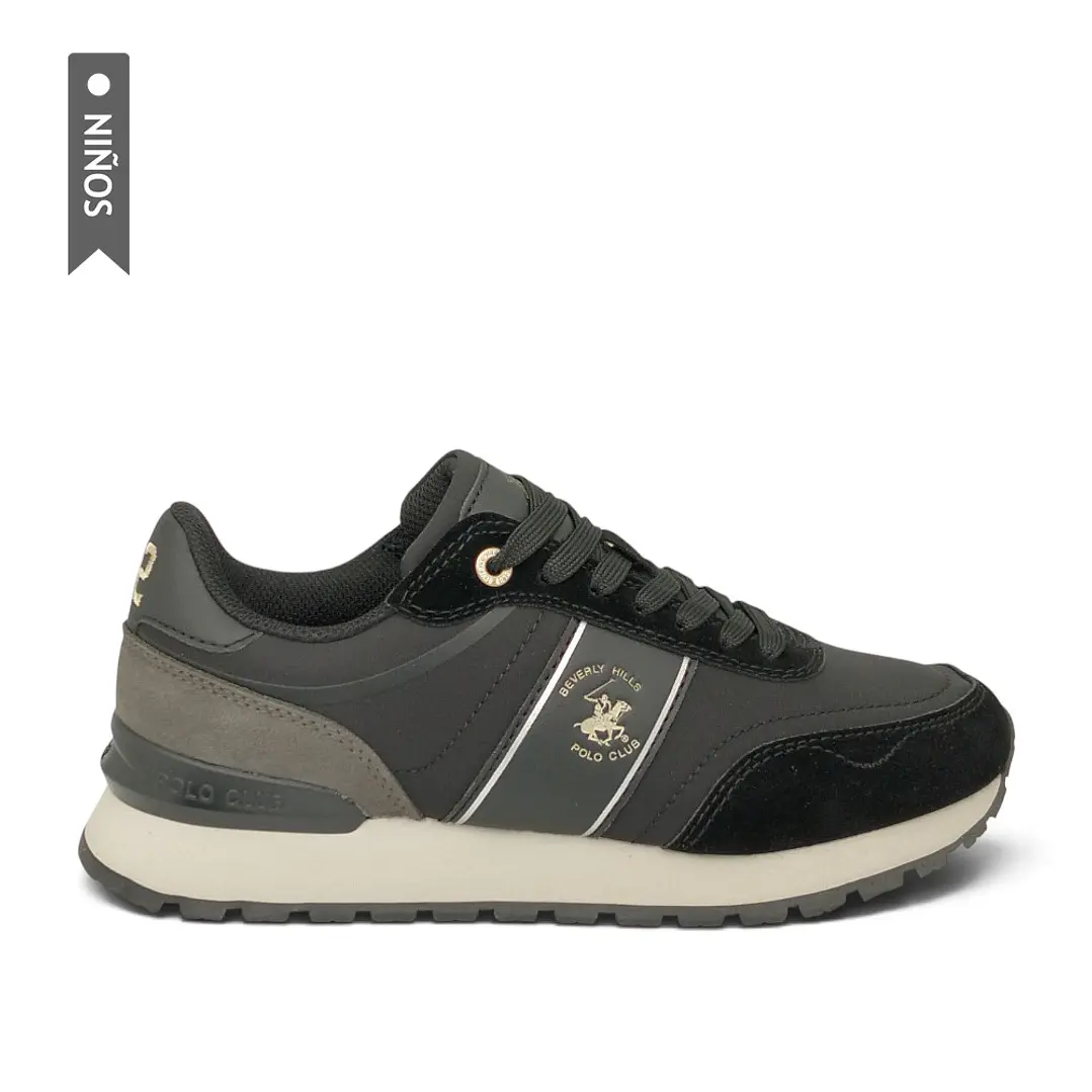 Tenis Beverly Hills Polo Club Furla Niño-Negro 1