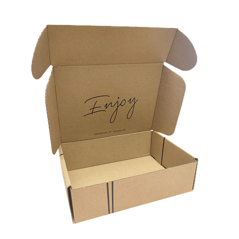 PACK X MAYOR!!! Caja Cartón Microcorrugado Autoarmable GIFT BOX Color Kraft 200 unidades