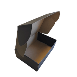 Caja Cartón Multiuso Autoarmable Negra 