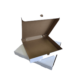 PACK OFERTA POR MAYOR!!! Caja Pizza Cartón Micro Corrugado Blanca 200 unidades