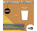 PACK OFERTA x MAYOR!!! Vaso Café Polipapel Blanco 300 unidades