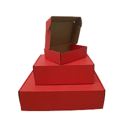 OFERTA MAYORISTA!!! Caja Cartón Multiuso Autoarmable Roja 