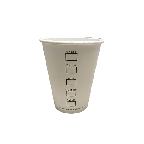 Vaso Café Polipapel COMPOSTABLE Diseño ECO CUP 100 unidades