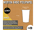 PACK POR MAYOR!!! Vaso Café Compostable ECO CUP + Tapa Blanca Compostable 300 unidades