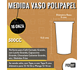 Vaso Café Polipapel Negro con Tapa 100 unidades