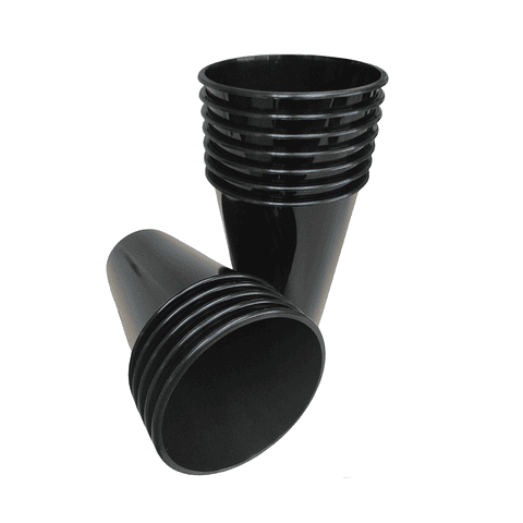 Vaso Reutilizable Negro 100 Unidades