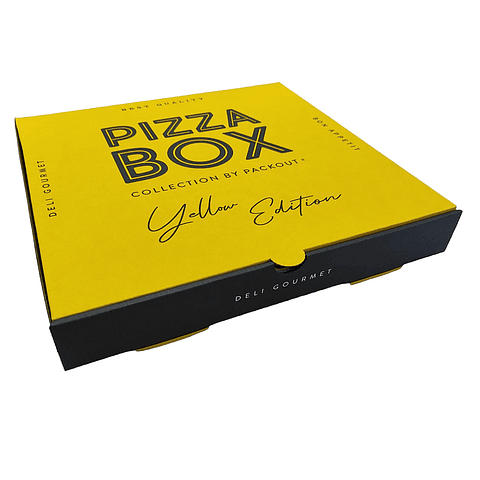 OFERTA CYBER!!! Caja Pizza Box Yellow 1000 Unidades