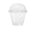 OFERTA CYBER!!! Vaso Transparente PET + Tapa Domo S/Agujero 2000 unidades