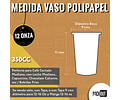 BLACK WEEK!!!   Vaso Café Polipapel Kraft con Tapa + Manga 500 unidades