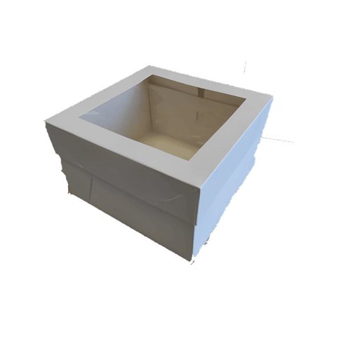 OFERTA MAYORISTA!!! Caja Torta Blanca + Tapa con Ventana 100 Unidades