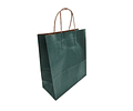 PACK OFERTA x MAYOR!!! Bolsa Kraft Verde o Roja con Manilla 300 Unidades