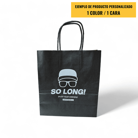 OFERTA MAYORISTA!!! Bolsa Kraft Verde o Roja con Manilla 1000 Unidades