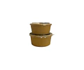 PACK x MAYOR!!! Bowl Kraft Compostable + Tapa PLA 300 Unidades
