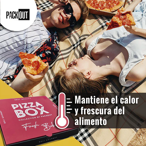 Caja PIZZA BOX Roja 
