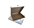Caja Pizza Cartón Micro Corrugado Blanca