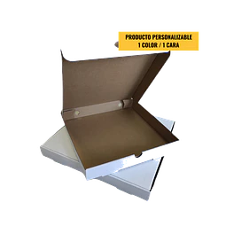 Caja Pizza Cartón Micro Corrugado Blanca - Personalizable