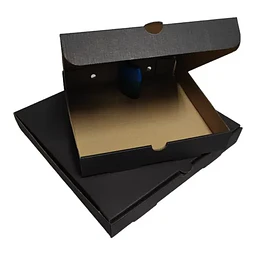 Caja Pizza Negra Lisa