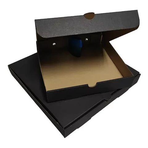 Caja Pizza Negra Lisa