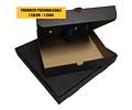 Caja Pizza Negra Lisa - Personalizable