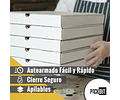 Caja Pizza Negra Lisa