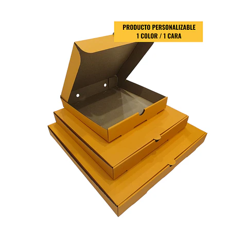 Caja Pizza Orange Lisa - Personalizable