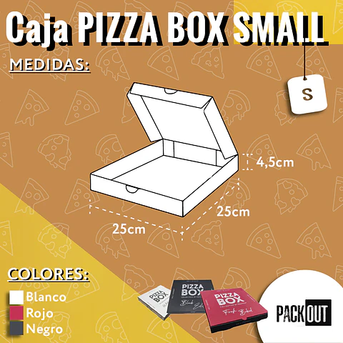 Caja Pizza Orange Lisa