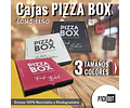 Caja Pizza Orange Lisa - Personalizable