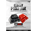 Caja Pizza Revestida GLOSSY Negra - Personalizable
